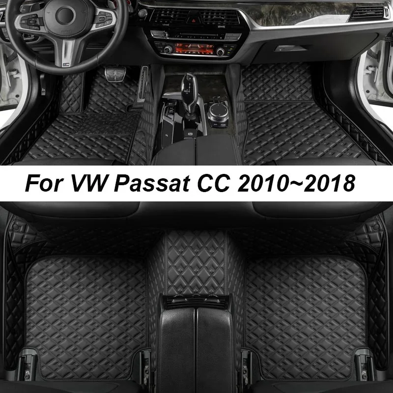 

Custom Luxury Floor Mats For VW Passat CC 2010~2018 NO Wrinkles Car Mats Accessories Interior Replacement Parts Full Set