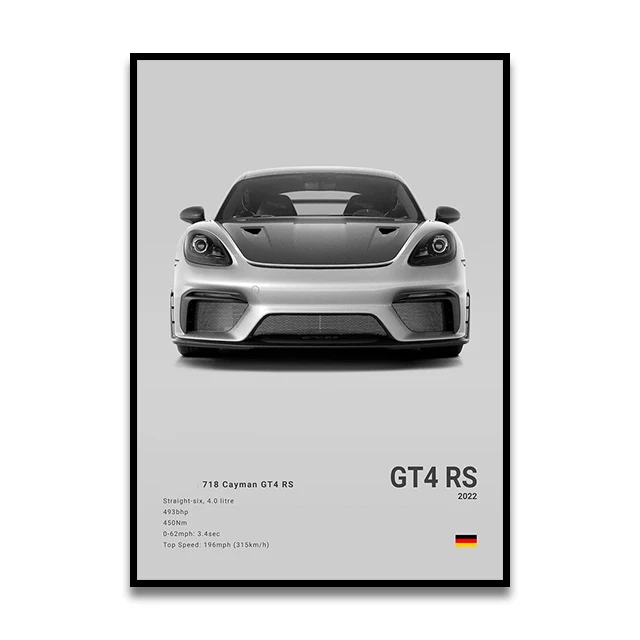 

Художественный принт 992 GT3 GT2 RS на холсте