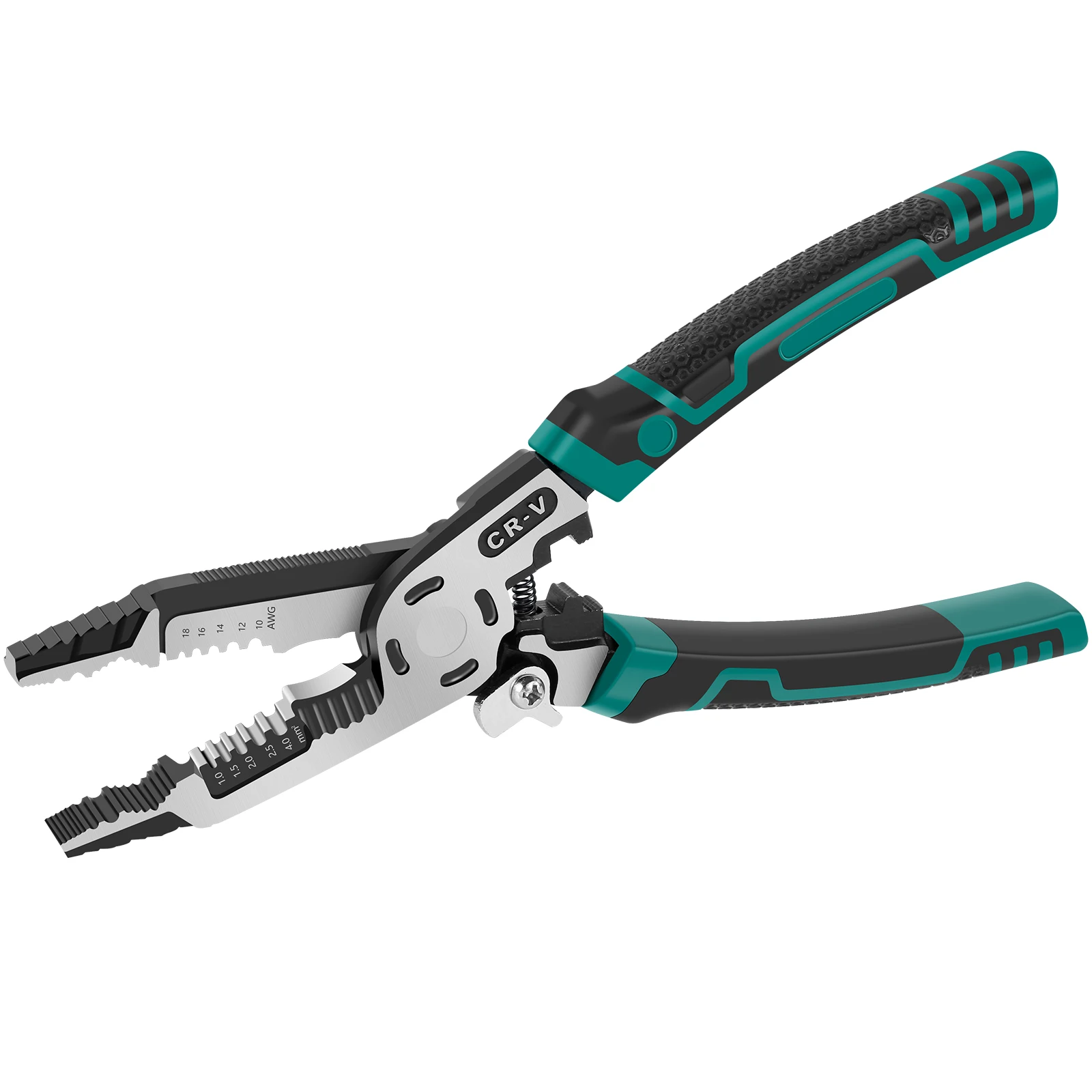 

Wire Stripper High Carbon Steel Wire Stripping Pliers Ergonomic Non-slip Wire Crimper Wire Stripping Cutting Crimping Deburring