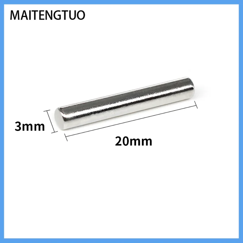 

10/20/50/100/200/300PCS 3x20 Minor Magnet 3mm x 20mm Bulk Small Round Magnets 3x20mm Neodymium Powerful Magnetic Magnet 3*20 mm