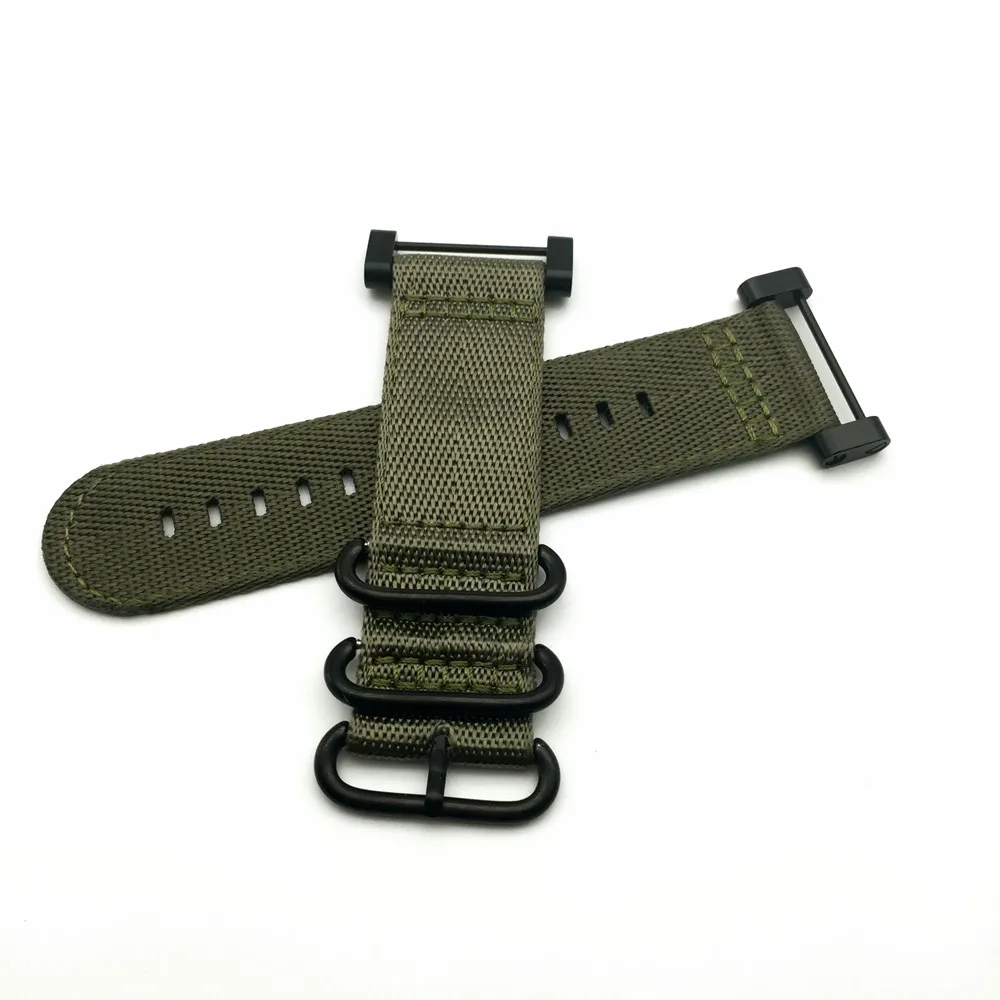 Green Black Ring For Suunto Core Series Traverse Watch Band Strap Nylon Zulu Watchband 24MM And Adapters And 2Pcs Screwdriver