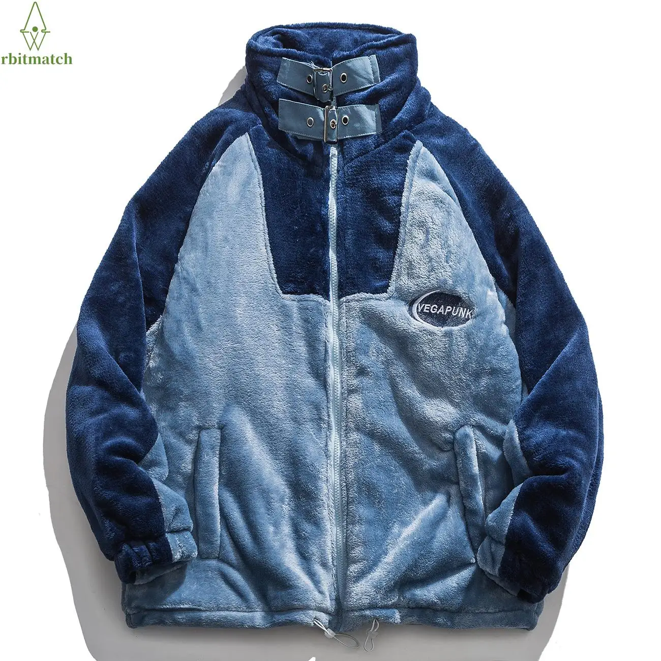 

Arbitma Hip Hop Color Block Sherpa Cotton Hoodi Winter Thicken Coat Men Women Streetwear Jacket 2021 Winter Harajuku Jackets