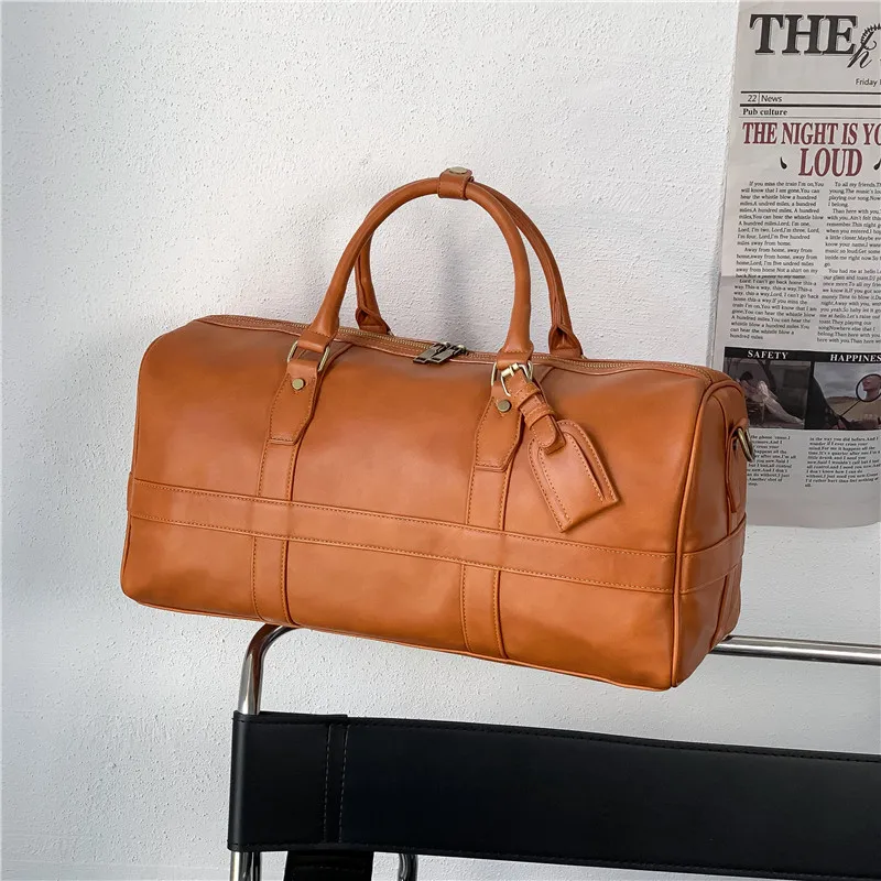 Luggage Bag Gym Bag Travel Bags Travel Bag Organizer Gym Accessories Men Business Trip Luggage Bag Vintage Casual Shoulder Bag