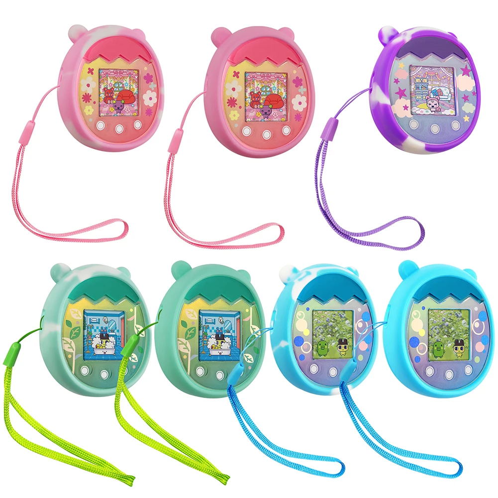 

Silicone Virtual Electronic Digital Pets Machine Cover Cartoon Mouse Shaped E Pet Machine Cover Scratch Proof for Tamagotchi Pix