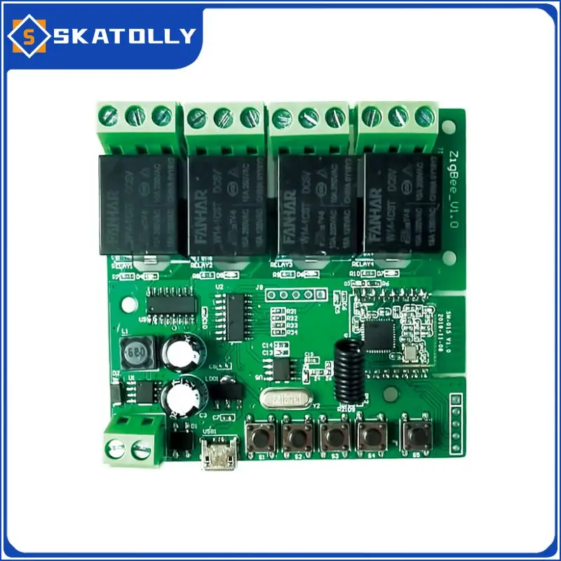 

Зеленое реле постоянного тока, реле приема, интеллектуальный релейный модуль, высококачественный дистанционный приемник Ewelink 4ch 5/12/32v, умный релейный контроллер