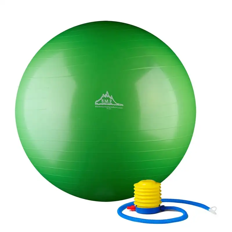 

2000lbs Static Strength Exercise Stability Ball with Pump, 55cm Green