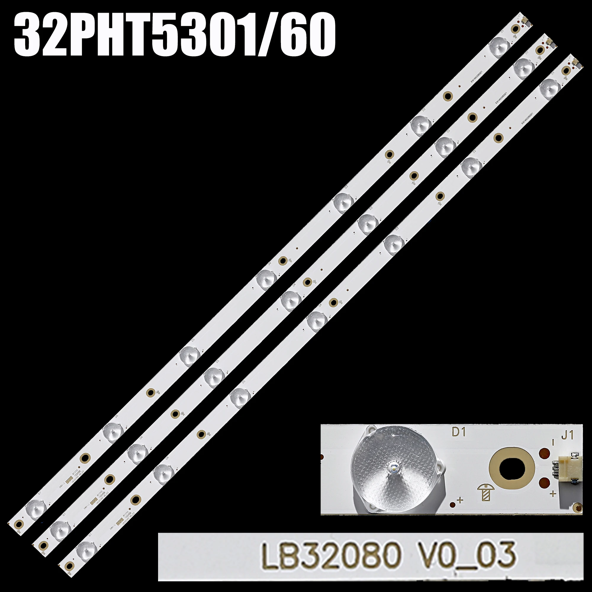 

Лента светодиодной подсветки для 32LJ500 32LH500D GJ-2K16 GEMINI-315 32PFS6401 KDL-32R330D 32PHS5301 32PFS5501 LB32080 V0 01P26