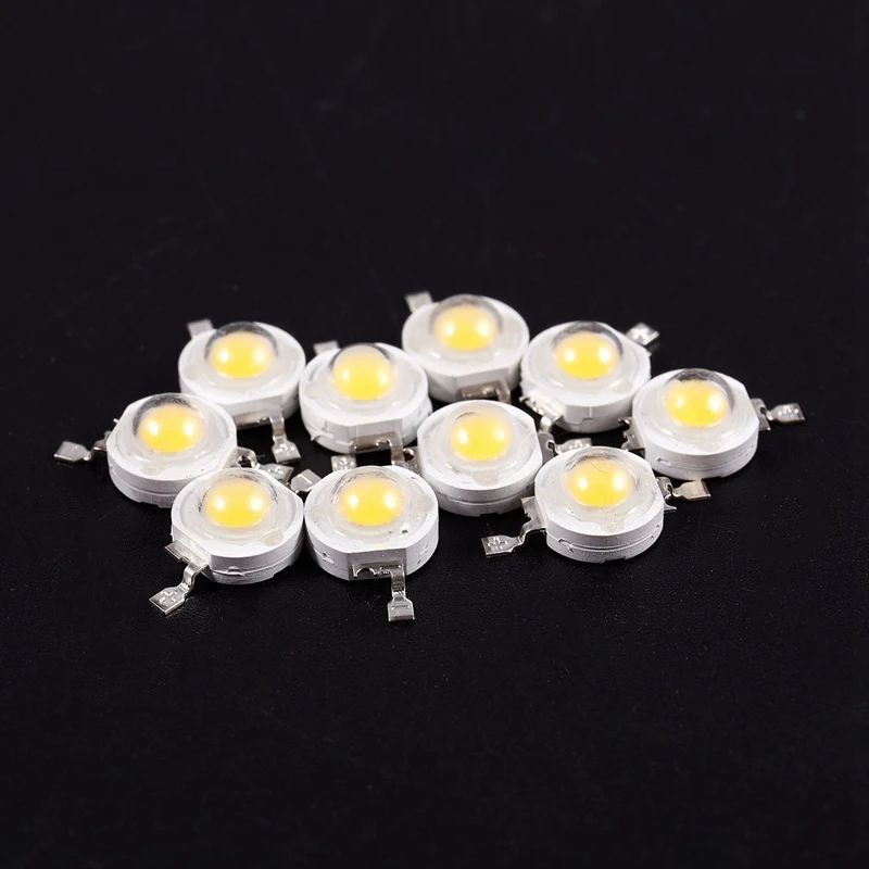 

20Pcs 1W Power Saving Warm White LED Lamp Beads Transmitter 95-100LM