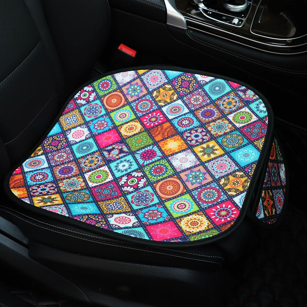 

Чехол для автомобильного сиденья без спинки, нескользящая витражная дышащая подкладка, аксессуары для украшения интерьера автомобиля