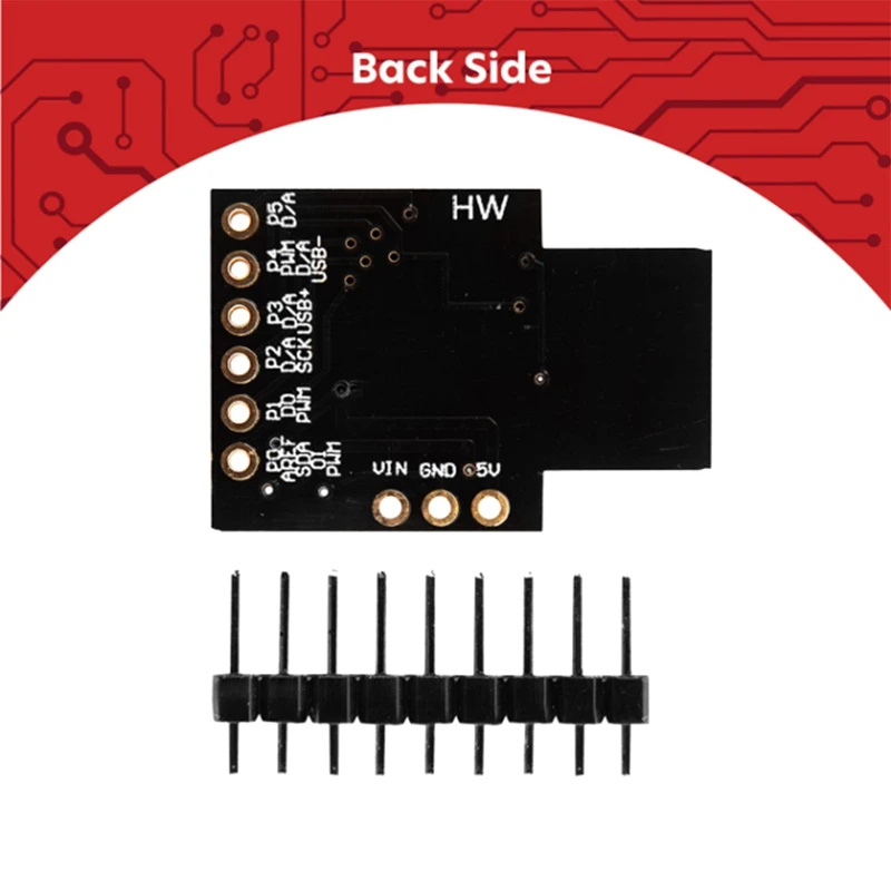 5 шт. Attiny85 Digispark светодиодный 2c LED Rev.3 Kickstarter в IIC SPI USB макетная плата 6 I/O контактов
