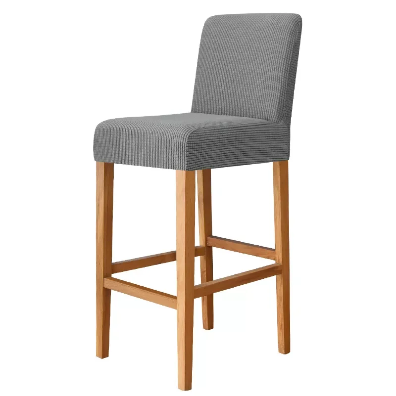 

Jacquard Chair Cover Size S Chair Cover for Short Back Club Stool Chair Shiny Velvet Stool Chair Cover 2 Pieces Set
