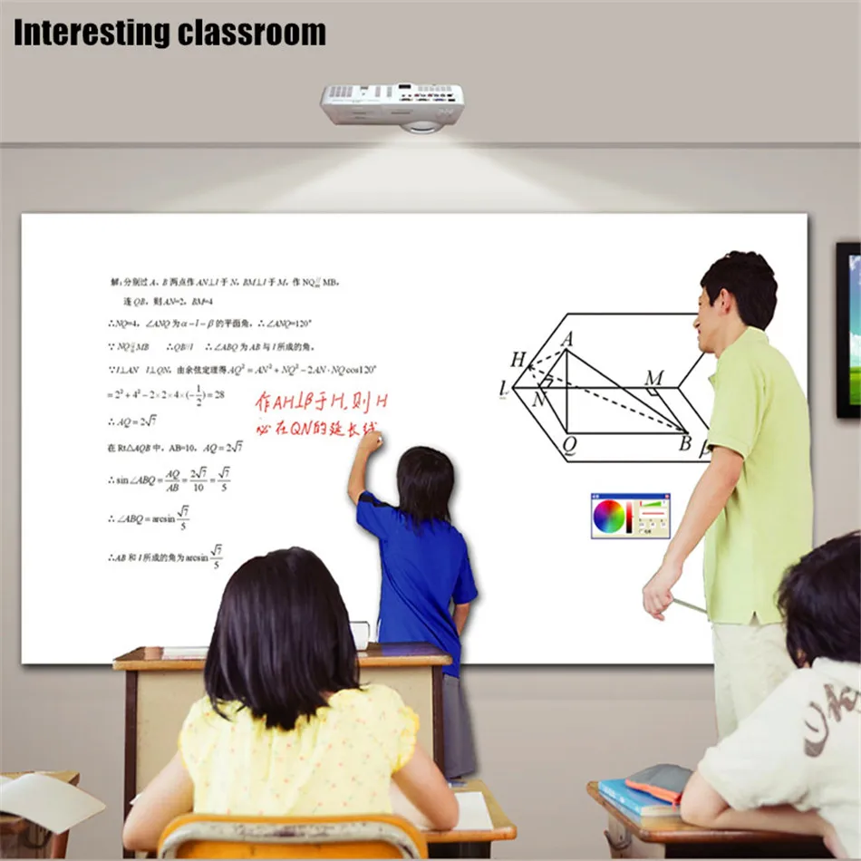 Electronic Digital Interactive Whiteboard System Education Equipment Smart Children Classroom Pizzarron 16:9 Large Touch Screen