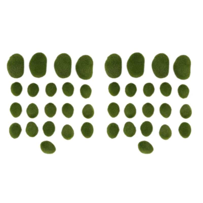 

40 шт., Декоративные искусственные камни, 2 размера