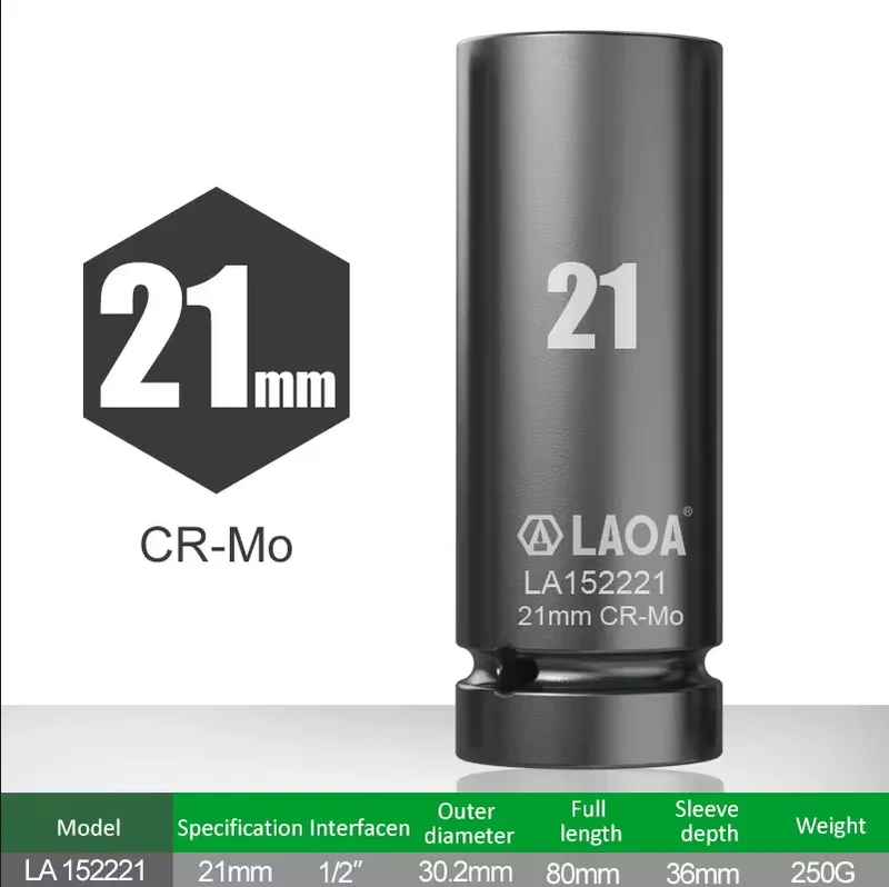 

LAOA 32 Мм Удлиненный Шестигранный Ключ Torx С Головкой 1/2 Дюйма Для Гаечного Ключа, Отвертки, Механизм С Трещоткой