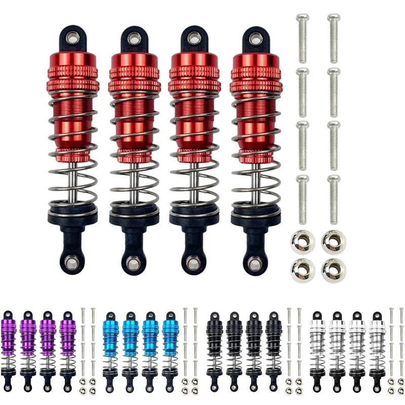 

2/4pcs Metal Shock Absorber Damper for Wltoys 144001 144002 144010 124007 124016 124018 124019 RC Car Upgrades Parts Accessories