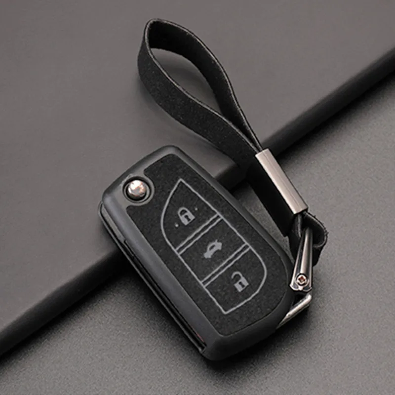 

Durable tough Fashion Remote Car Key Holder Full Cover Case For Toyota Hilux Revo Innova Rav4 Fortuner TPU keyring Accessories