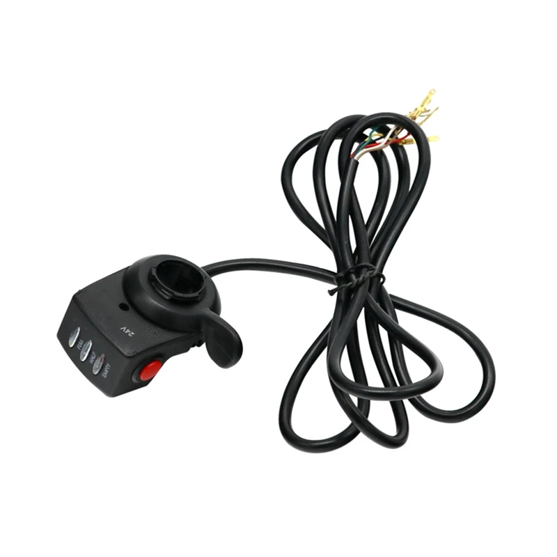 

24V Finger Thumb Throttle Electric Scooter Bicycle Accessories Switch Handlebar Grips LED Display for Electric Bike