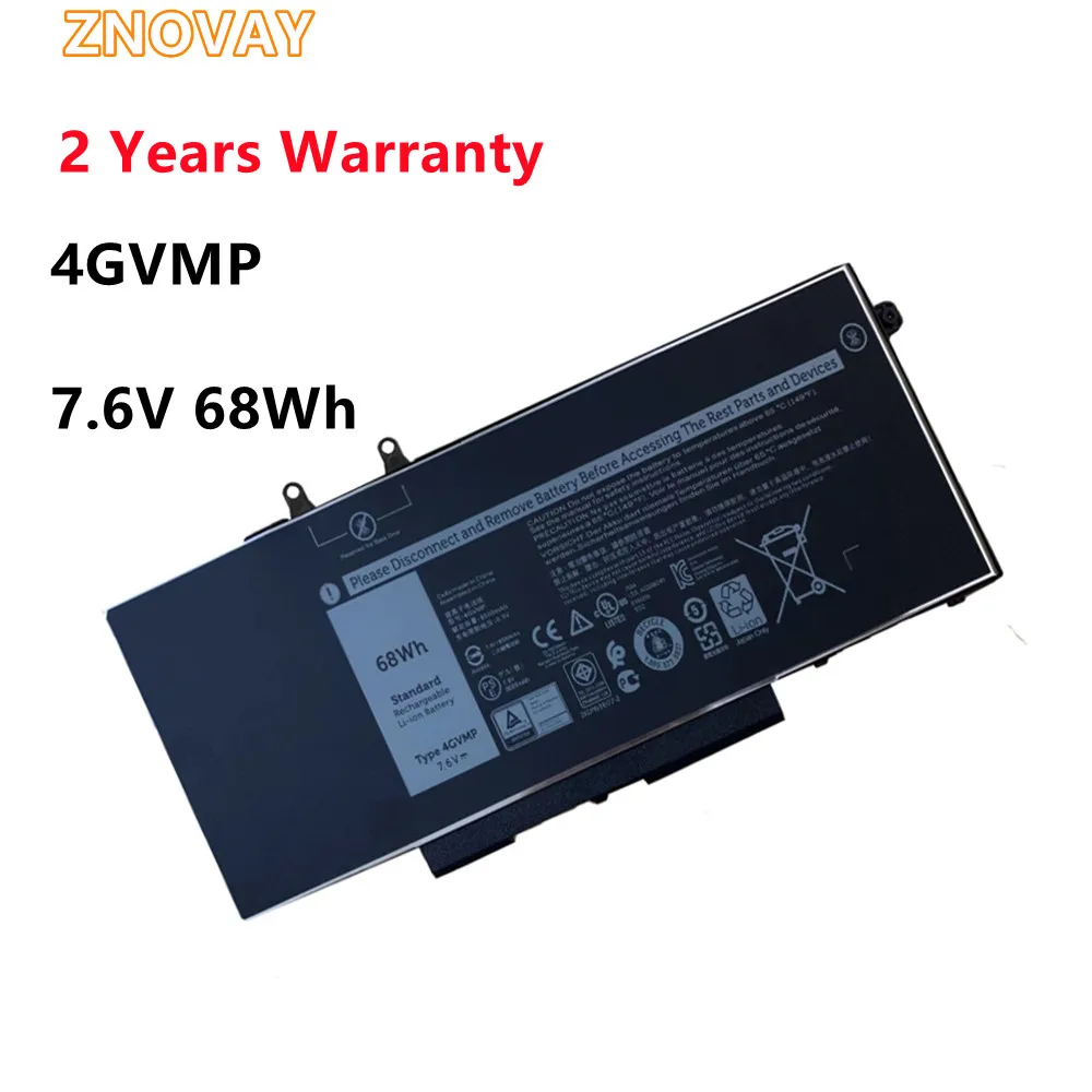 Аккумулятор для ноутбука 4GVMP Dell Latitude 5400 5410 5500 Precision 3540 3550 Inspiron 7590 серии 2-в-1 C5GV2 P42E001 7
