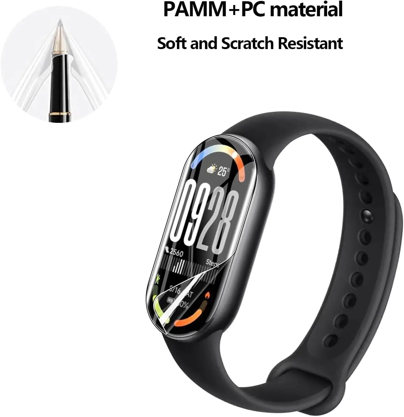 Фото Гидрогелевая пленка из ТПУ, гибкие защитные пленки для экрана для Xiaomi Mi Band 10 9 8 7 NFC Pro, мягкая HD-пленка против царапин для Mi Band 10 9Pro №3
