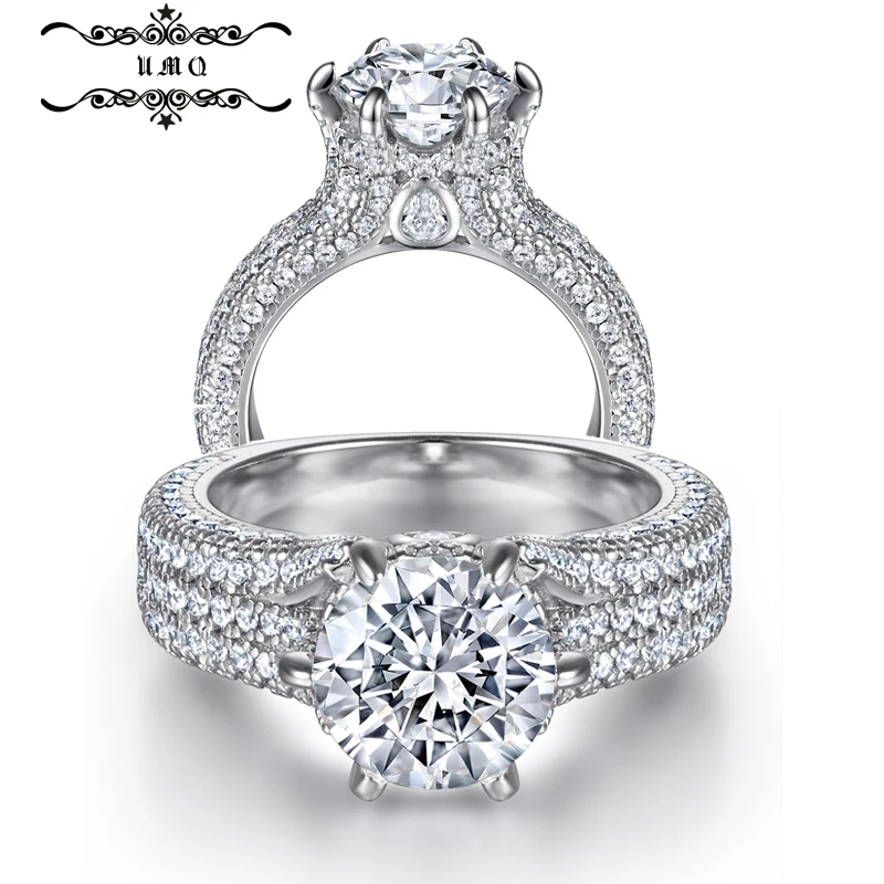 

2 Ct Diamond Engagement Ring 925 Sterling Silver for Women Anniversary Wedding Ring