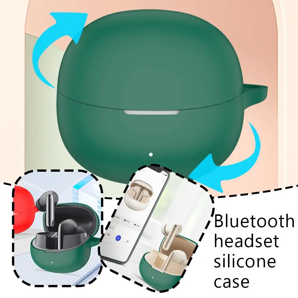 Защитные наушники подходят для наушников Qcy Melobuds Pro Bluetooth Силиконовые