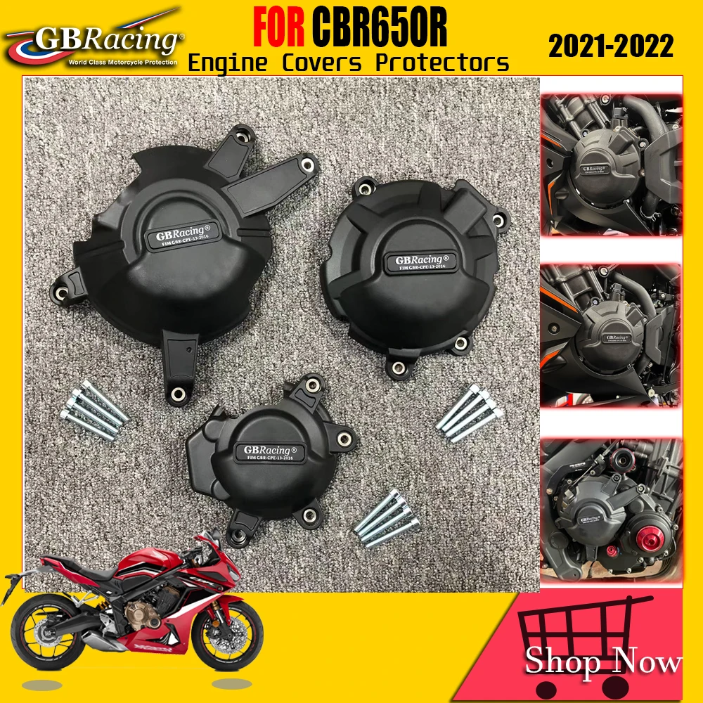 

CBR650R Motorcycle Accessories Engine Case Guard Protector Cover Case For GB Racing For HONDA CB650R CB650 CBR650 R 2021 2022