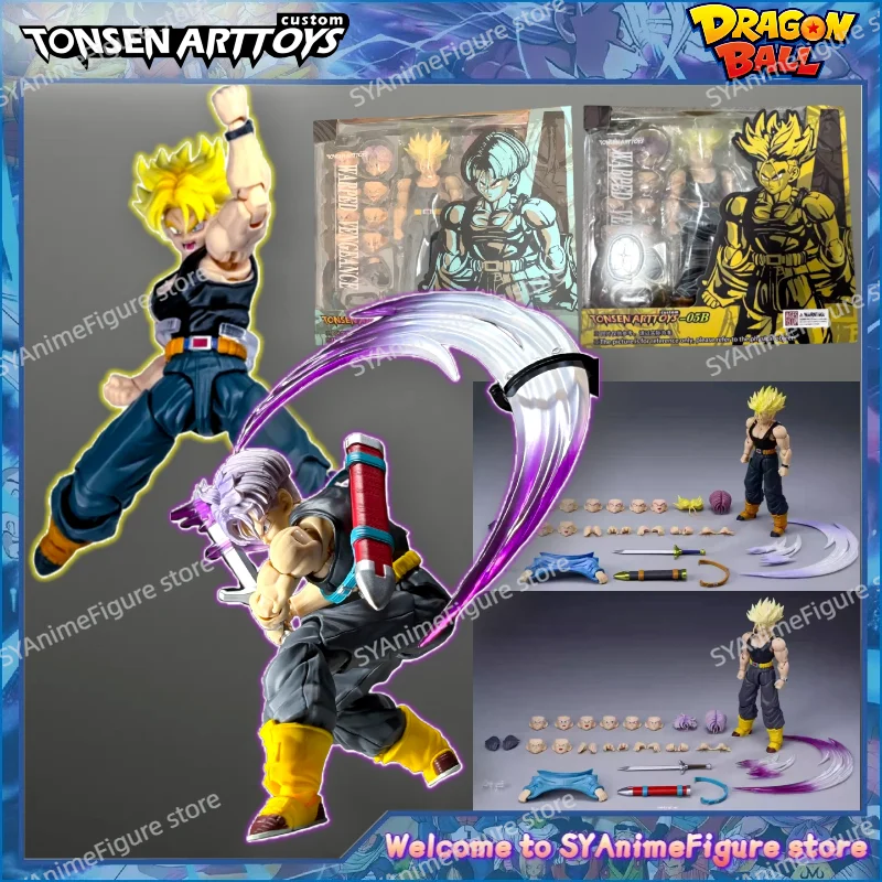 Фото В наличии: Коллекционные фигурки Tonsenarttoys Kamione Dragon Ball Z Trunks SHF 05A 05B, модель игрушки, подарок №1