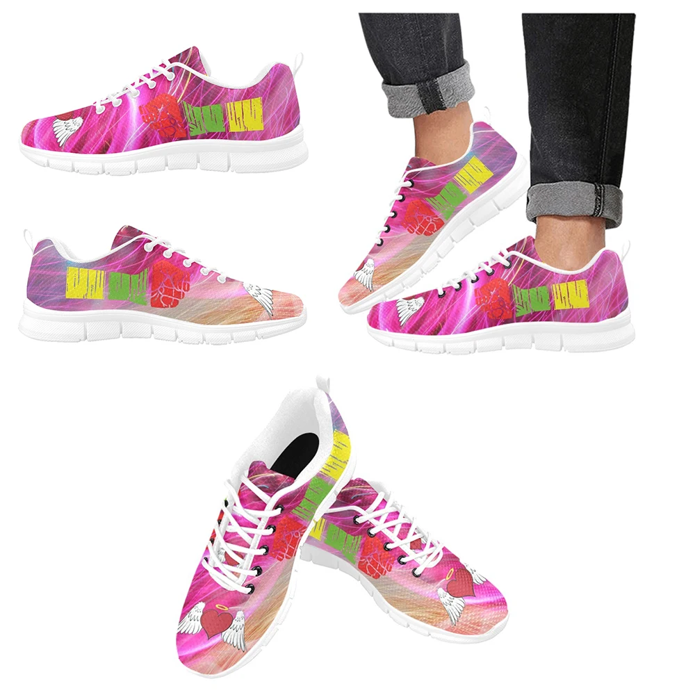 Купи Nurse Shoes for Women Doctor Medical Heart Print Sneakers Summer Casual Breathable Mesh Flats Sport Shoes Zapatos Mujer за 1,199 рублей в магазине AliExpress