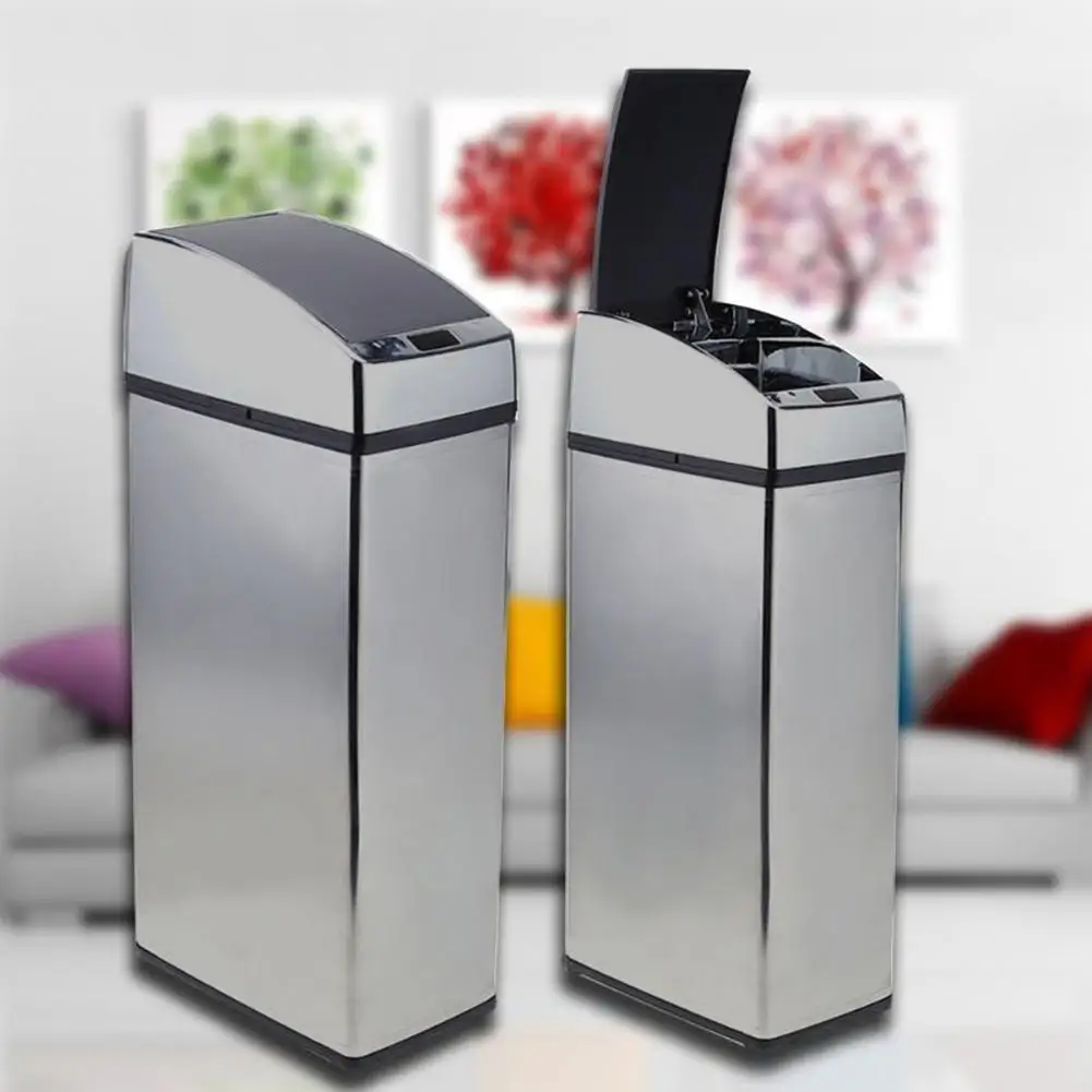 6/4/3L Smart Trash Bin Induction Dustbin Automatic IR Sensor Dustbin Rubbish Can Household Waste Bins Cleaning Accessories