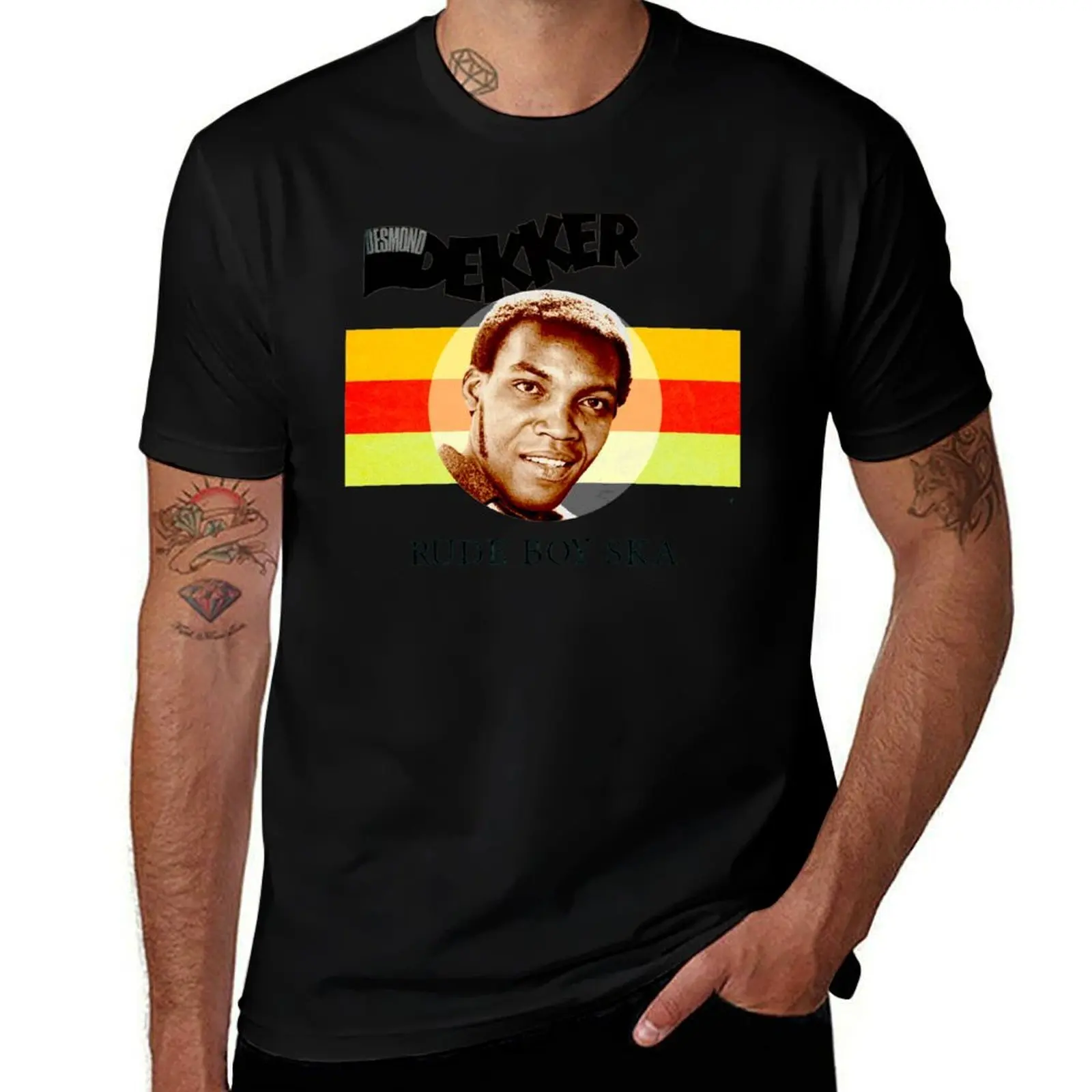Фото Футболка Desmond Dekker Is A Rude Boy Ska с оригинальным принтом, повседневная футболка №1