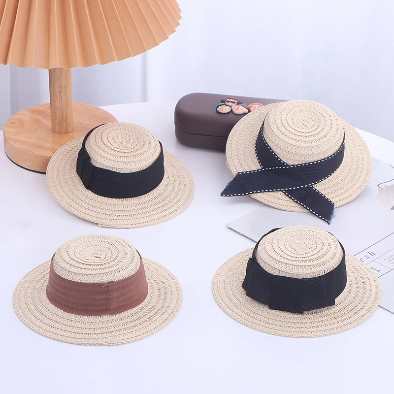 

Лидер продаж, 1 шт., кукольный домик, милая соломенная шляпа, Солнцезащитная шляпа для кукол блайз, аксессуары, украшение