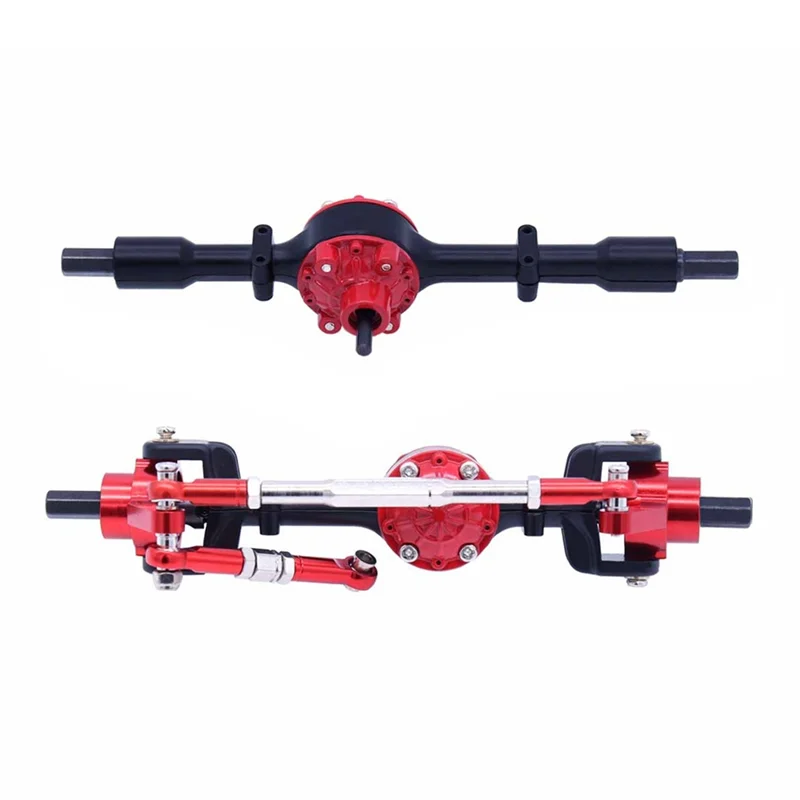 

Metal Front and Rear Axle Set for C14 C24 C34 C44 B14 B24 1/16 RC Car Upgrades Parts Accessories,Black
