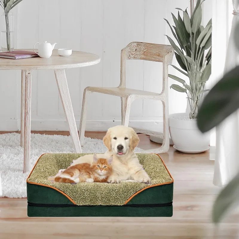 

Large Dogs Sofa Bed Pet Dog Bed Sofa For Dog Pet Calming Bed Warm Nest Washable Soft Furniture Protector Mat Cat Blanket