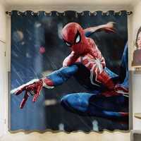disney hero spiderman curtain cartoon anime blackout curtain childrens room shading curtain home decoration