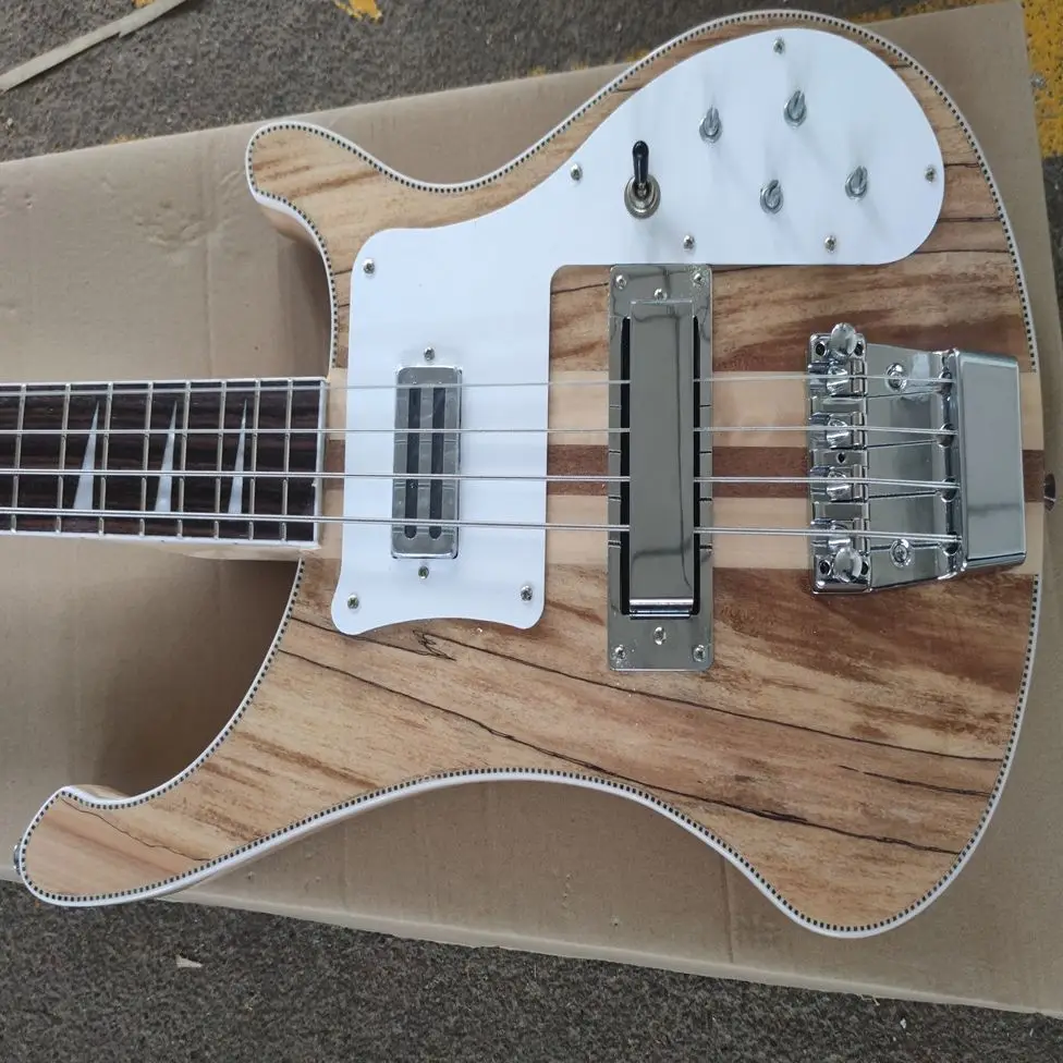 

4-string bass, chrome plated hardware neck through the body, rosewood fingerboard guitar, free transportation
