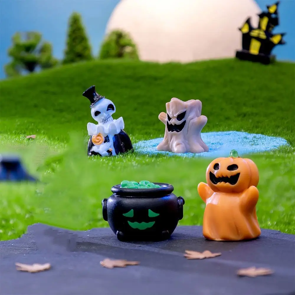 Многоцветная миниатюрная Статуэтка ведьмы полимерная настольная на Хэллоуин