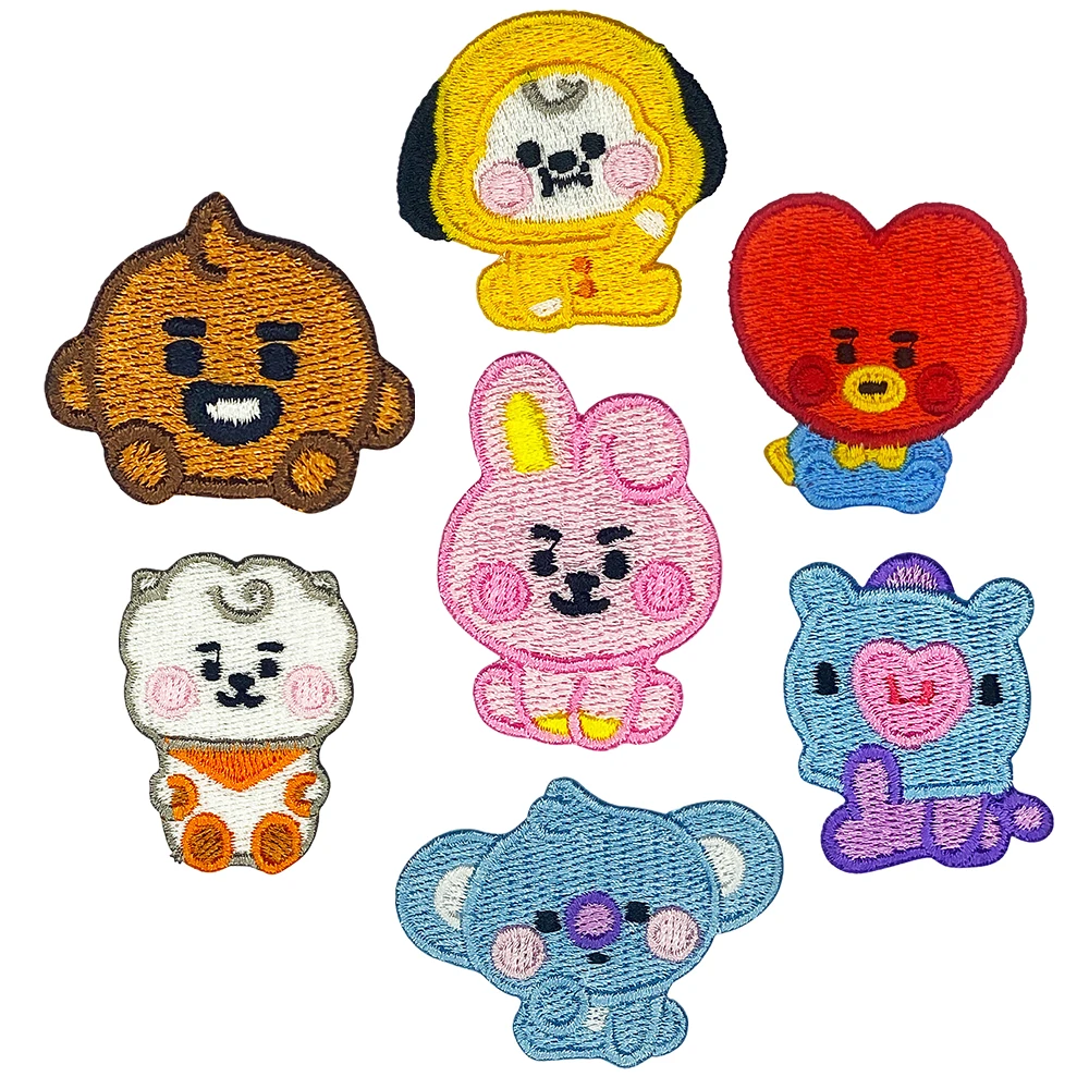 Cute Animal Embroidery Patch Iron on Patches for Clothing Jacket Jeans Bags Badges DIY Animal Parches Appliques