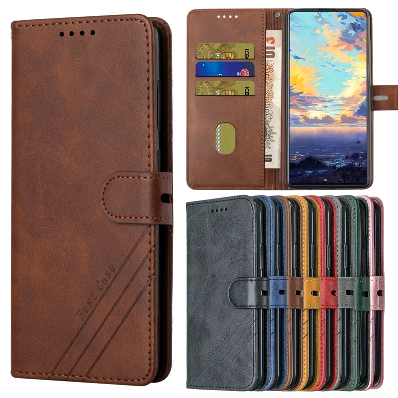 

Leather Flip Case on sFor OPPO Realme 5 5S 5i 5Pro Realme5 Realme3 3 Pro 3i Coque Magnetic Plain Wallet Phone Cover