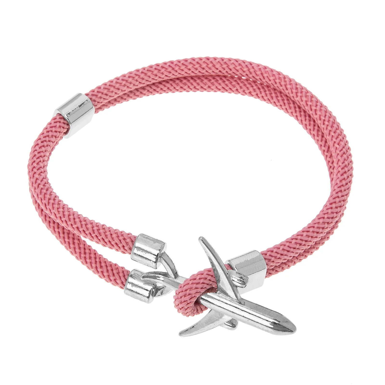 

Cuff Bracelets Women Airplane Male Wrist Jewelry Red String Around Man Rope Brecelet Hand Chain Chic Machine