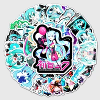 cartoon anime hatsune miku stickers waterproof skateboard guitar suitcase laptop bicycle graffiti sticker for kids toys gifts