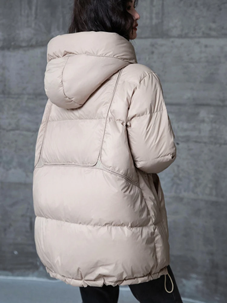 Max LuLu 2023 зимние модные парки женские теплые свободные куртки на утином пуху