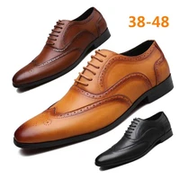 2022 autumn man dress shoes leather lace up men casual shoes smart business office work footwear men shoes zapatos de hombre