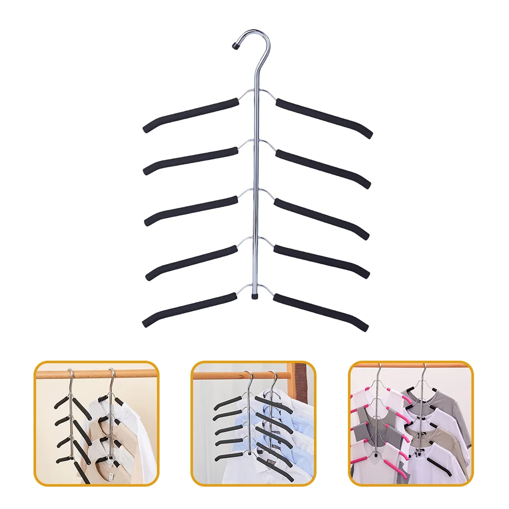 

2 Pcs Drying Rack Multifunctional Hanger Organizer Clothes Racks Closet Organization Space Handles for cabinets and drawers