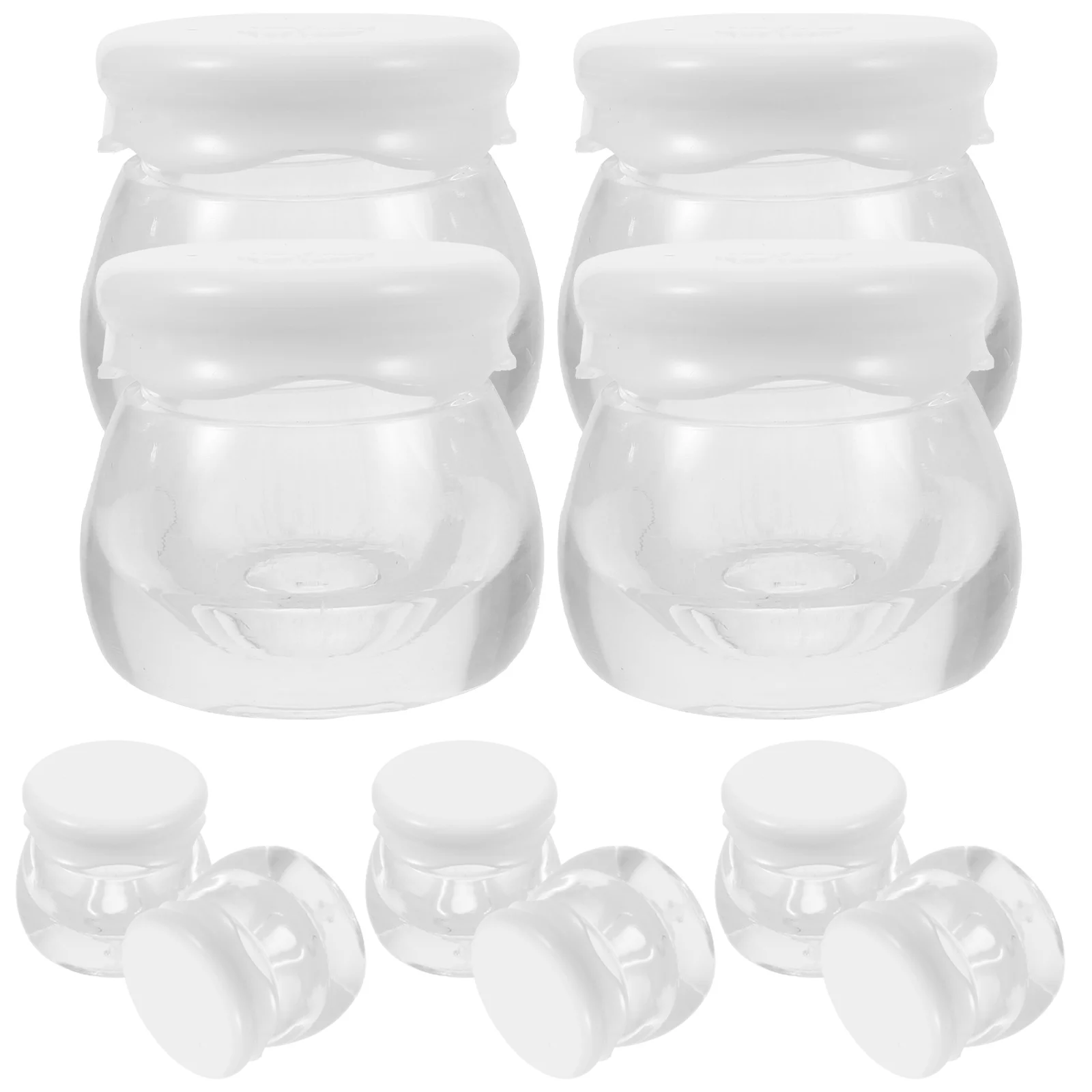 

10 Pcs Cream Bottle Lip Balm Jar Multipurpose Clear Jars Containers Travel