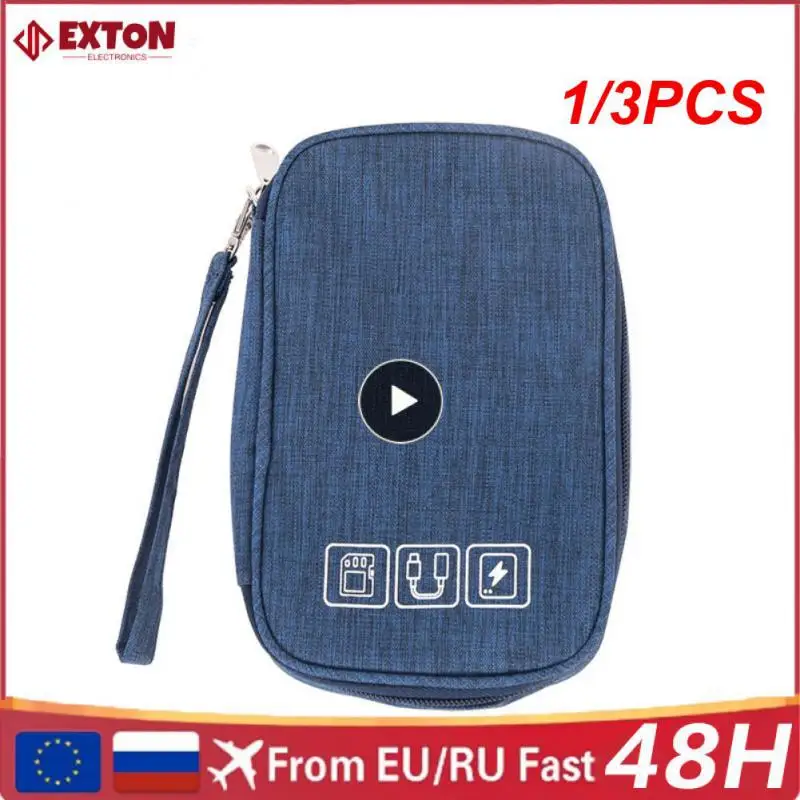 

1/3 шт., портативные сумки-органайзеры для кабелей и аккумуляторов