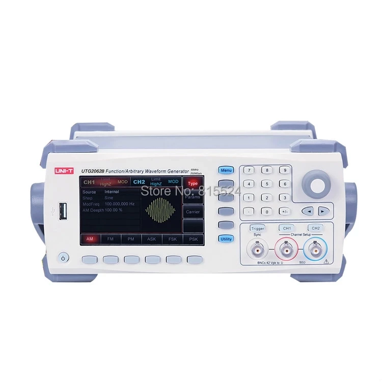 

UNI-T UTG2062B 60MHz Function/Arbitrary Waveform Generator 2 Channels 320MS/s Sampling Rate