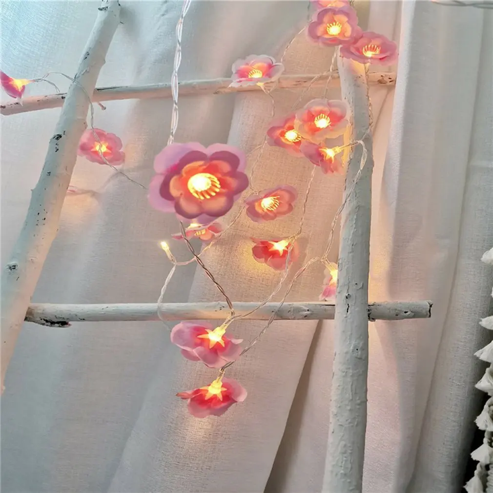 

Led Rattan Rose Light String Warm White Light Holiday Lantern Nordic Home Decoration Flower Decoration Light