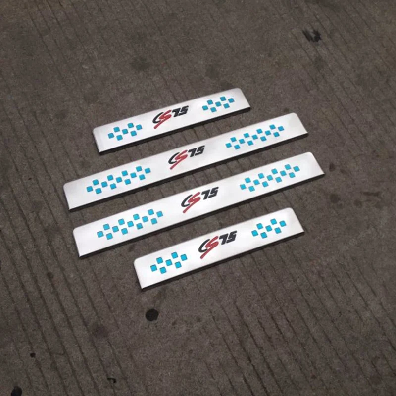 

Exterior Door Sill Scuff Plate Welcome Pedal Stainless Steel Threshold Accessories Car Styling For Changan CS75 2014 2016 +