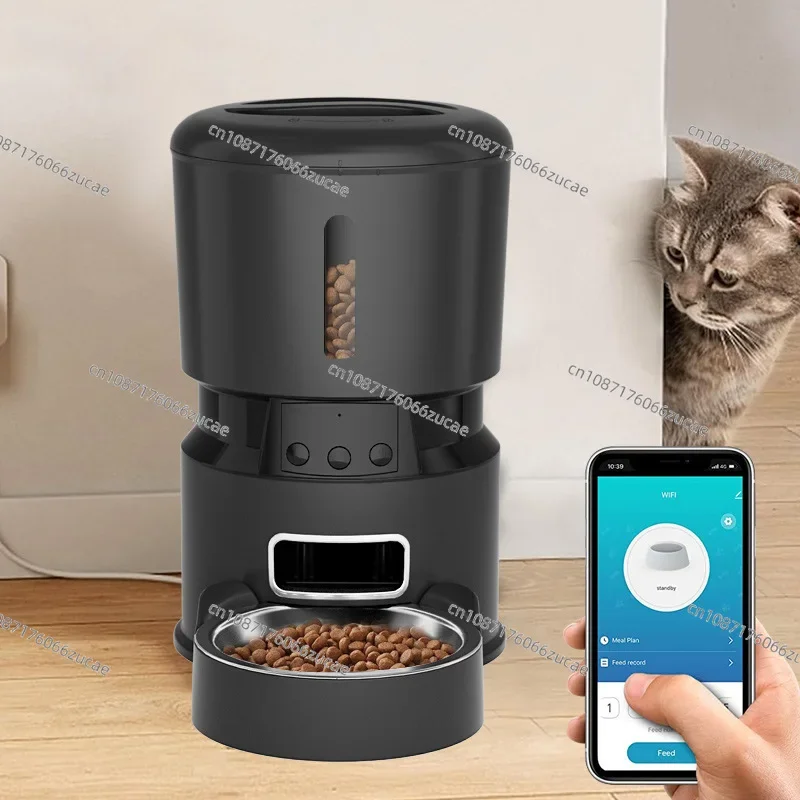 Умная кормушка для кошек с Bluetooth, управлением через мобильное приложение и функцией таймера, автоматическая машина для кормления питомцев (art.: 3920dad8deed7) - 3920dad8deed7