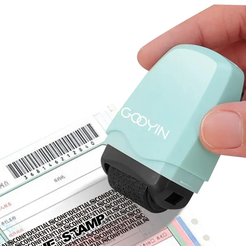 

Confidential Stamp Roller Anti-Theft Protection ID Seal Smear Privacy Confidential Data Guard Information Data Identity Address